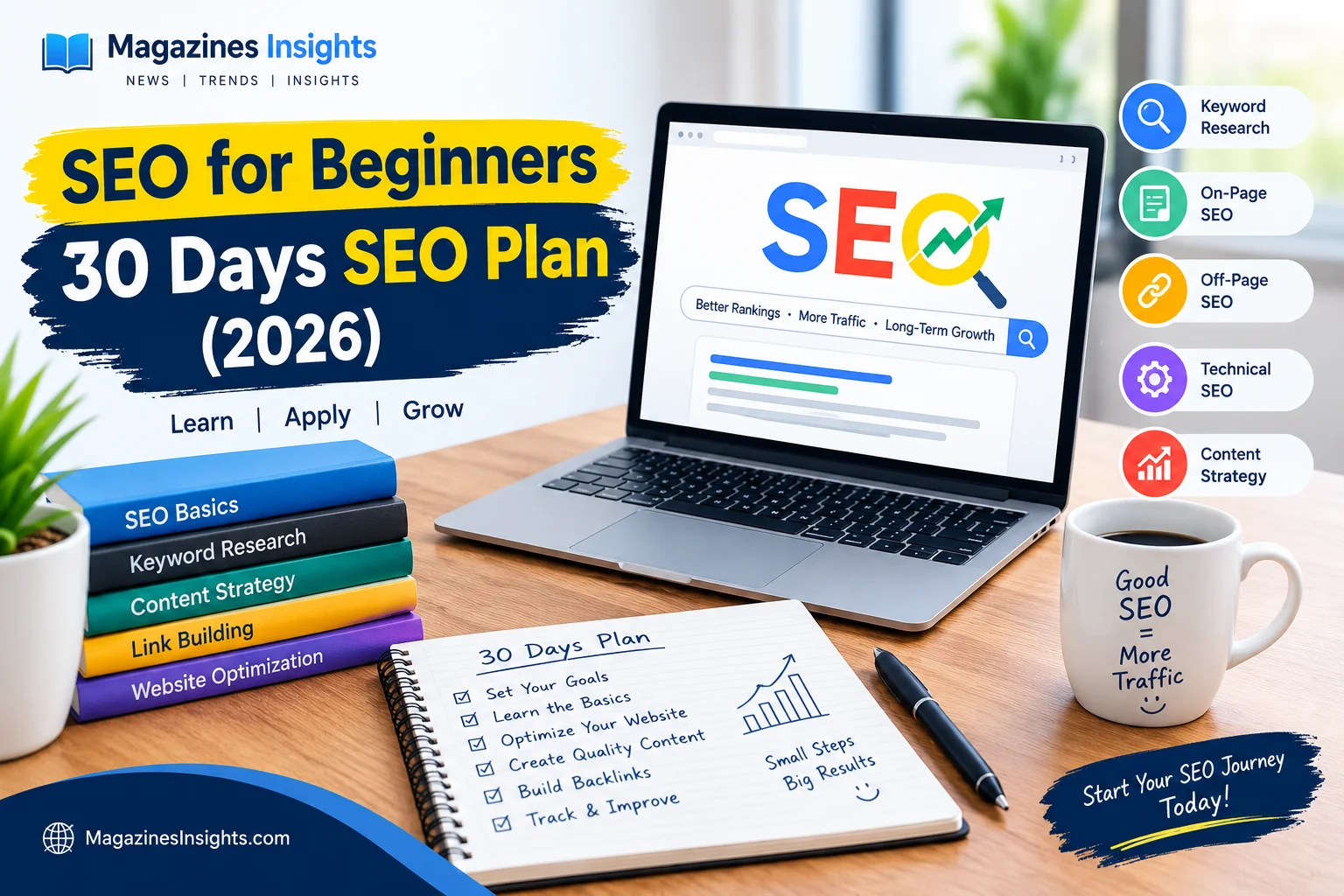 SEO for Beginners| 30 Days SEO Plan (2026)