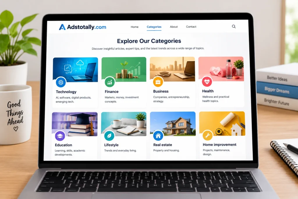 Adstotally.com covering categories