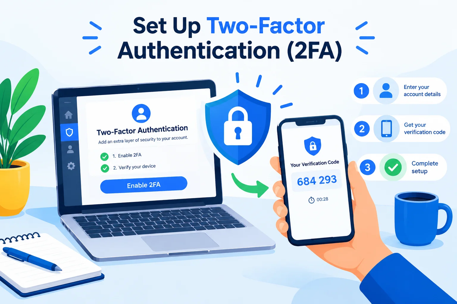 How to Set Up Two-Factor Authentication (2FA) Safely?
