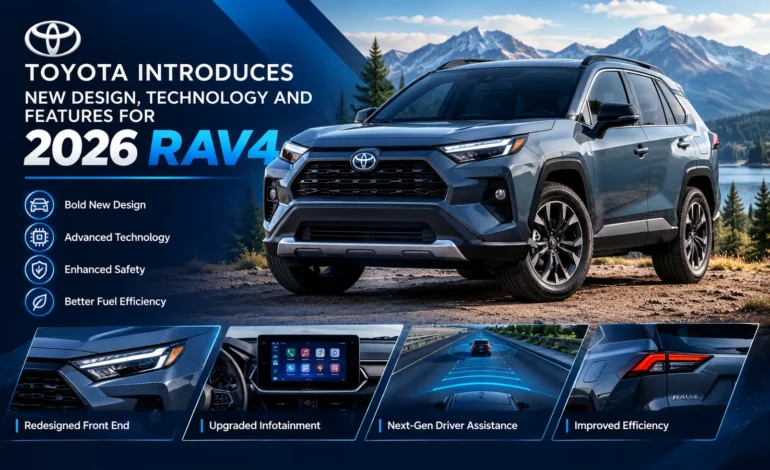 Toyota Introduces new design Technology and Features for 2026 rav4