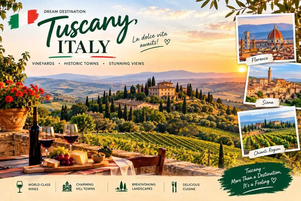Tuscany, Italy Best for Food and Wine